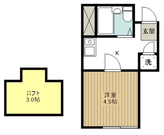 サンルージュ東村山の物件間取画像